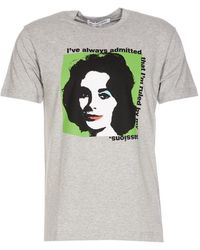 Comme des Garçons - Elizabeth Taylor Print T-Shirt - Lyst