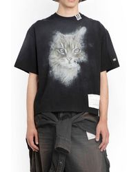 Maison Mihara Yasuhiro - Graphic Printed Crewneck T-shirt - Lyst