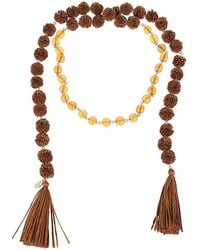 Weekend by Maxmara - Logo Detailed Necklace - Lyst