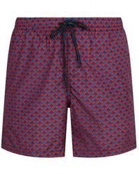 Drumohr - Patterned Swim Shorts - Lyst