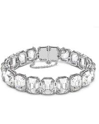 Swarovski - Millenia Octagon Cut Embellished Bracelet - Lyst