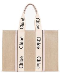 Chloé - 'woody Large' Shopper Bag - Lyst