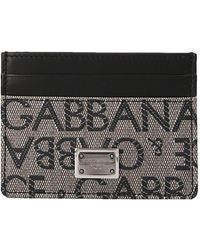 Dolce & Gabbana - Jacquard Logo Card Holder - Lyst