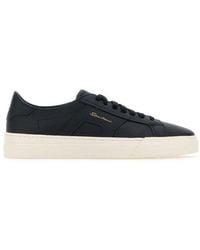Santoni - Round Toe Low-Top Sneakers - Lyst