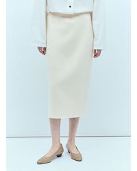 The Row - High Waist Bartellette Midi Skirt - Lyst
