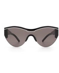 Balenciaga Shield Mirrored Sunglasses - Black Sunglasses, Accessories -  BAL245795