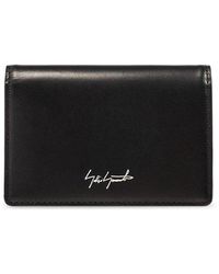 discord Yohji Yamamoto - Logo Printed Bi-fold Wallet - Lyst