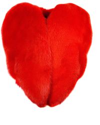 Saint Laurent Heart-shaped Coat - Red