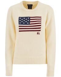 Polo Ralph Lauren - Flag Knit Jumper - Lyst