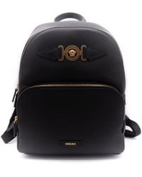 Versace Medusa Zipped Backpack - Black