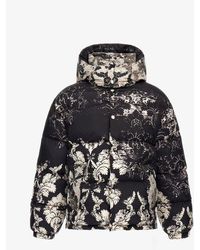 Roberto Cavalli - Broccato Print Puffer Jacket - Lyst