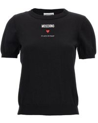 Moschino - In Love We Trust Sweater, Cardigans - Lyst