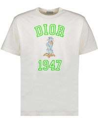 Dior - Logo Printed Round-neck T-shirt - Lyst