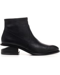 alexander wang kori leather ankle boots