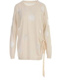 Uma Wang - Polka Dot Printed Tie-Detailed Jumper - Lyst
