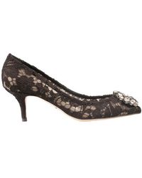 Dolce & Gabbana - Bellucci Lace Embellished Pumps - Lyst
