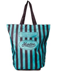 Martine Rose - Logo Printed Striped Tote Bag - Lyst