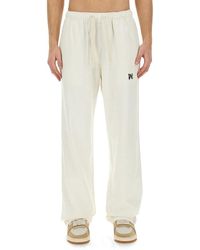 Palm Angels - Monogram Embroidered Drawstring Pants - Lyst