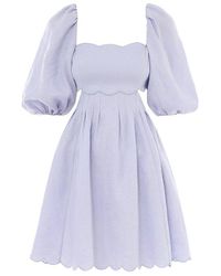 Zimmermann - Halliday Scallop Mini Dress - Lyst