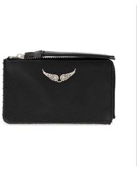 Zadig & Voltaire - Logo Plaque Zipped Card Case - Lyst