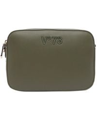 V73 - Echo 73 Logo Embroidered Zipped Shoulder Bag - Lyst