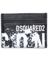 DSquared² - Icon Black Cardholder - Lyst