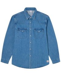 Edwin - Snap Button Shirt - Lyst