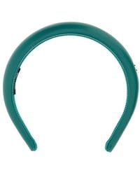 Miu Miu - Emerald Green Leather Headband - Lyst