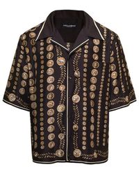 Dolce & Gabbana - Coin Print Short-sleeved Shirt - Lyst