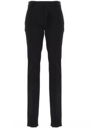 Saint Laurent - Tuxedo Straight Leg Pants - Lyst