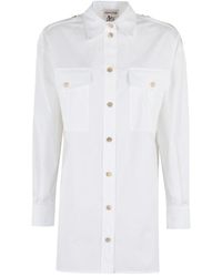 Semicouture - Button-Up Long Sleeve Top - Lyst