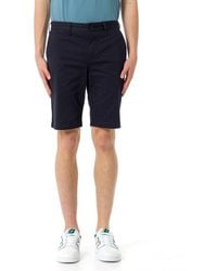 Lacoste - Logo Patch Knee-Length Shorts - Lyst