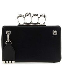 Alexander McQueen - Twisted Leather Clutch Bag - Lyst
