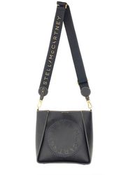 Stella McCartney - Shoulder Bag With Logo - Lyst