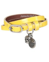 Alexander McQueen Double Turn Bracelet - Yellow