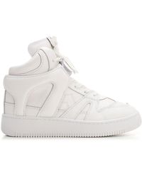 Isabel Marant Brooklee Logo Patch High Top Trainers - White