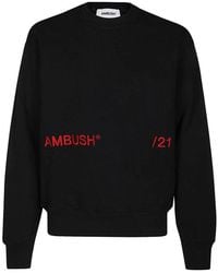 Ambush - Black Cotton Sweatshirt - Lyst
