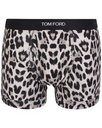 Tom Ford - Animal Print Skinny Cut Boxers - Lyst