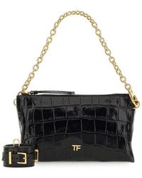 Tom Ford - Embossed Chain-linked Clutch Bag - Lyst