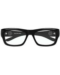 Balenciaga - Rectangle Frame Glasses - Lyst