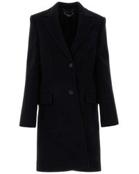 Stella McCartney - Black Wool Coat - Lyst