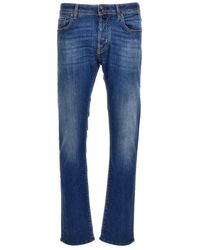 Jacob Cohen - Bard Logo-patch Low-rise Slim-fit Jeans - Lyst
