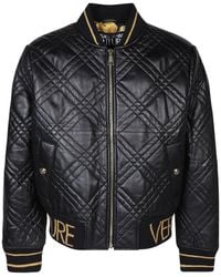 Versace - Quilted Bomber Jacket - Lyst