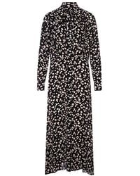 MSGM - Spot-Printed Long-Sleeved Maxi Dress - Lyst