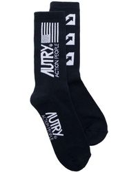 Autry - Logo Intarsia-knitted Ribbed Socks - Lyst
