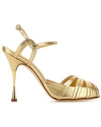 Manolo Blahnik - Nappa Leather Makanak Pumps - Lyst
