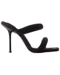 Alexander Wang - Julie Crystal Embellished Heeled Sandals - Lyst