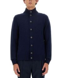 Ballantyne - High-Neck Buttoned Sweater - Lyst