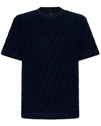 Fendi - Ff Jacquard Crewneck T-shirt - Lyst
