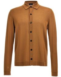 Roberto Collina - Long Sleeved Knitted Cardigan - Lyst